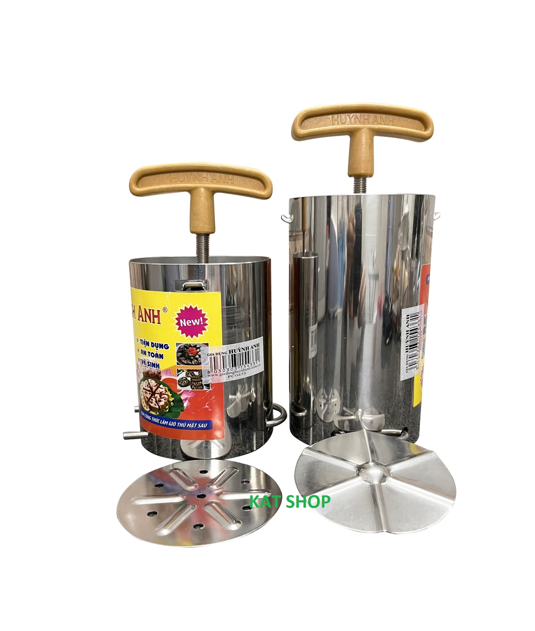 Khuôn Làm Giò Thủ - Giò Lụa Bằng inox Dày Sáng Bóng