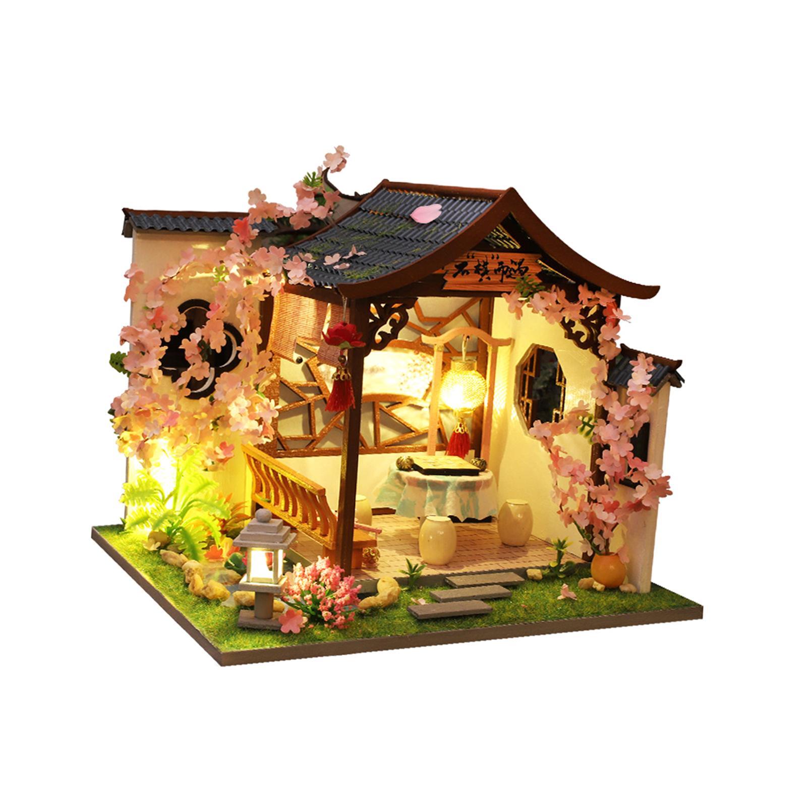 Mini House Kits Wooden Miniature Dollhouse DIY Kits Creative Room for Teens Gifts