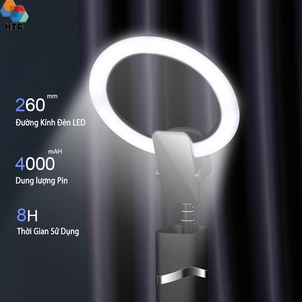 Hộp Đèn LED không dây CYKE YY-1 thu gọn cầm tay, mở rộng lên đến 193cm, hỗ trợ Livestream, Quay Video Tiktok, Với 9 Cấp Độ, kết nối bluetooth, đèn kích thước lớn 26cm, hàng chính hãng