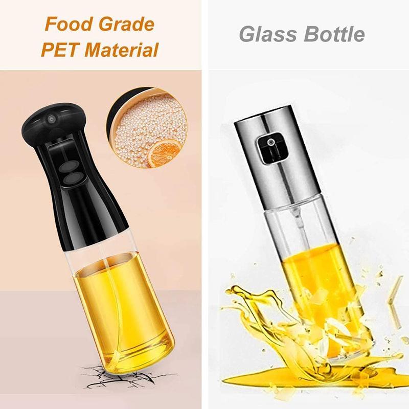 Nhà Bếp Dầu Olive Chai Xịt Dầu Bình Rỗng Lọ Đựng Giấm Nấu Công Cụ Salad BBQ Oiler Bếp Xịt Dầu 2021