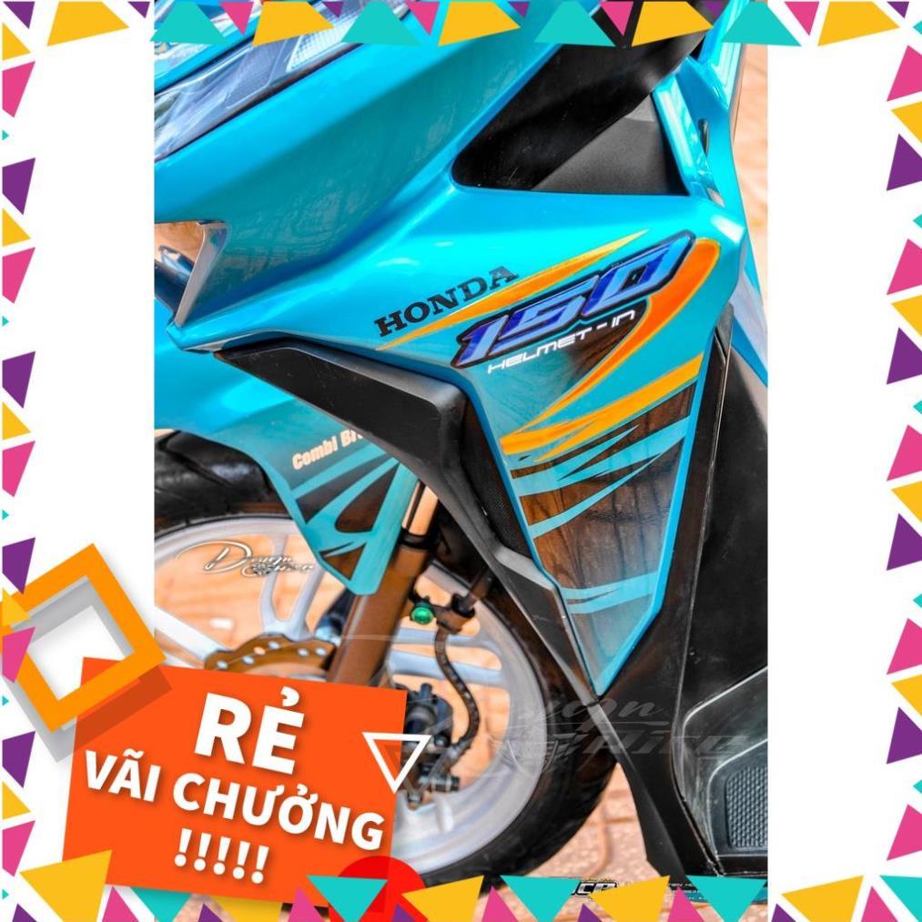 Tem Rời Vario 150 Mẫu Lửa Xanh Vàng Đen Chữ Vario 150