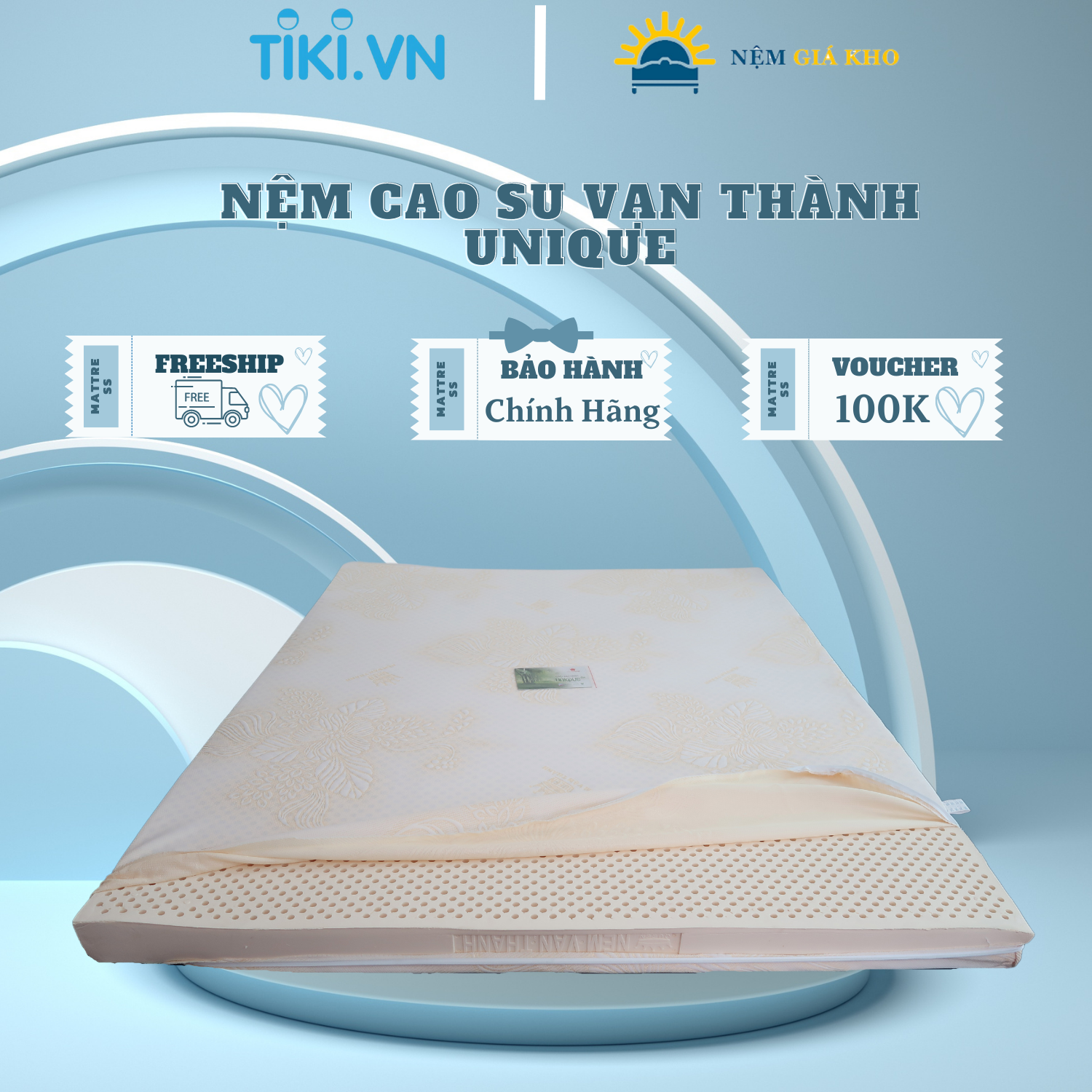 Nệm cao su Vạn Thành Unique CSUNI1815