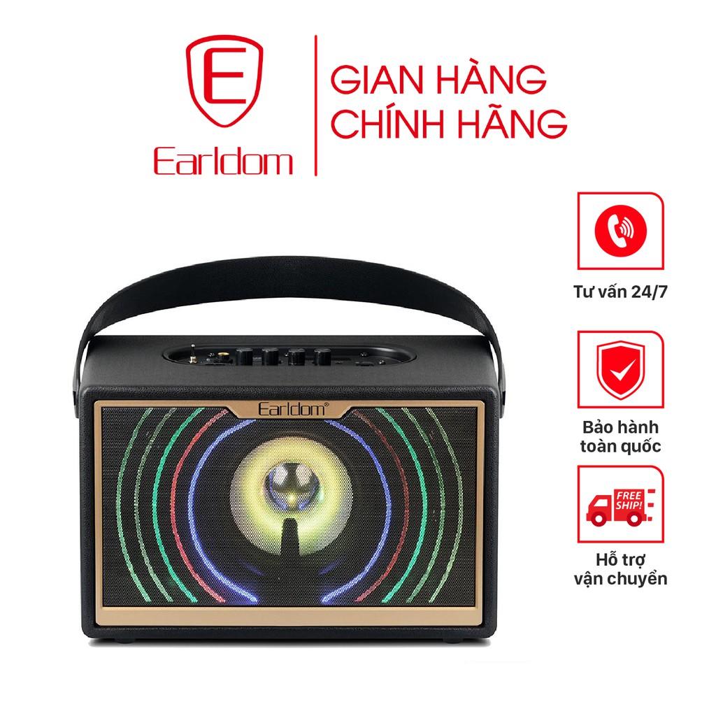 Loa Bluetooth xách tay Earldom ET-LK3 ( Kèm 2 mic không dây) - Hàng chính hãng