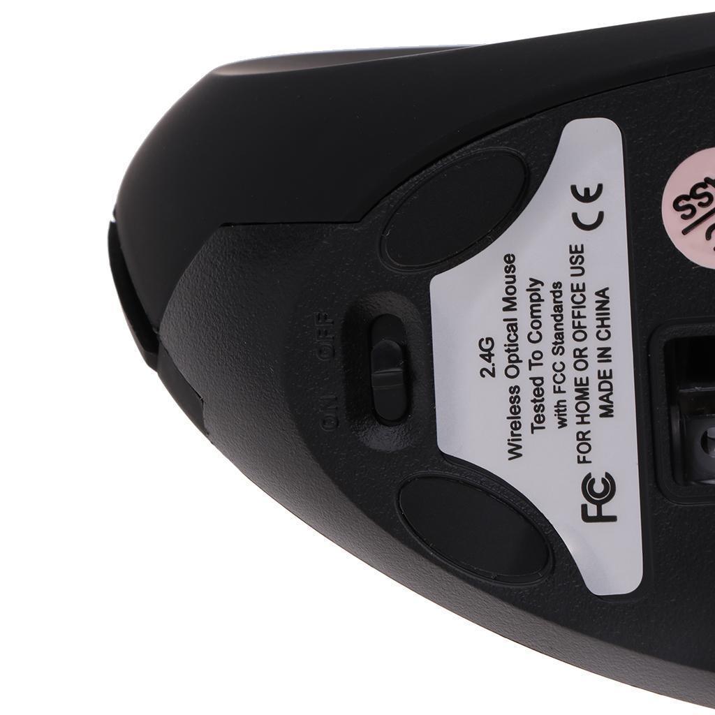 6D 2.4G Wireless Optical Gaming Mouse 1600DPI Vertical Mice