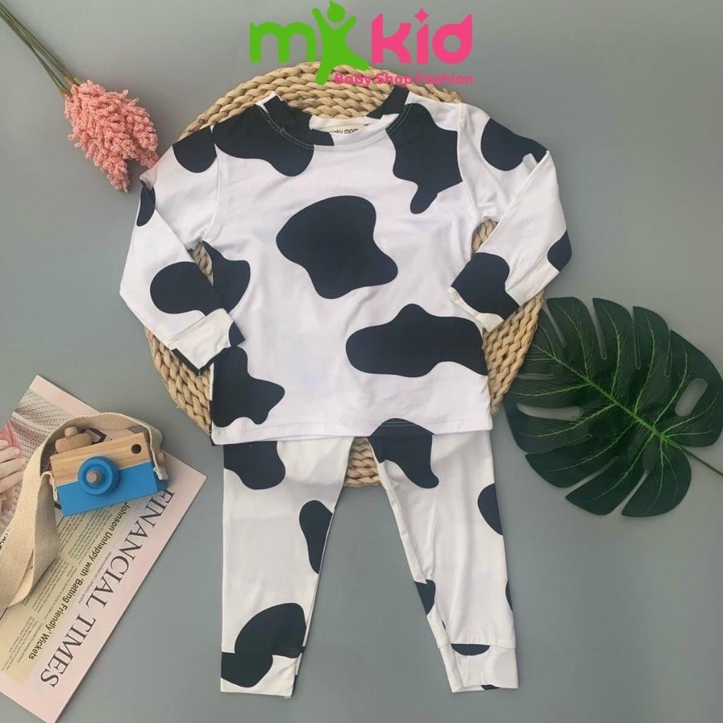 Bộ Cotton Dài Tay Cho Bé Bộ Thu Đông Dài Tay Minky Mom Cho Bé Trai Bé Gái Với Các Hình Thú Siêu Kute .