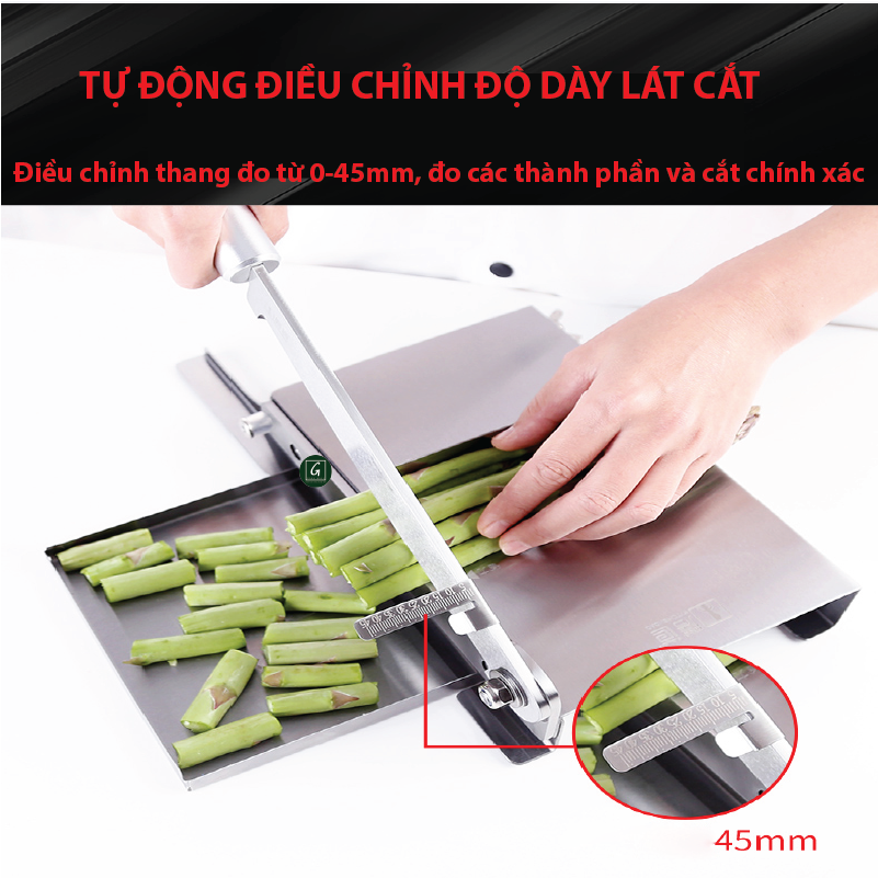 Dao Chặt Thịt Gà, Thái Thịt Bò Đông Lạnh, Thái Thuốc Bắc, Cắt Đa Năng KD0270, Lưỡi Thép 40CR14, Inox 430 - Tặng Tay Mài KD0315