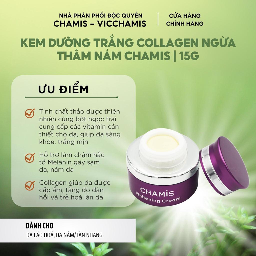 Kem dưỡng trắng giảm mờ nám, tàn nhang, dưỡng da trắng hồng đều màu CHAMIS