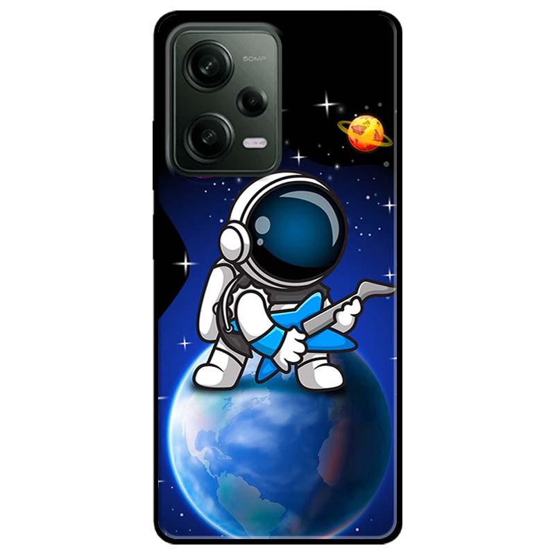 Ốp lưng cho Redmi Note 11 4G - Redmi Note 12 - Redmi Note 12 Pro - Redmi Note 12 Pro 5G - Phi Hành Vệ Tinh Tím - Hàng Chính Hãng