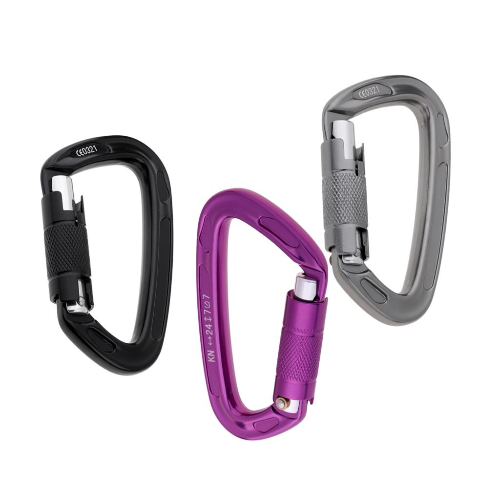 Carabiner Khóa Tự động 24KN Carabiner để Leo Núi