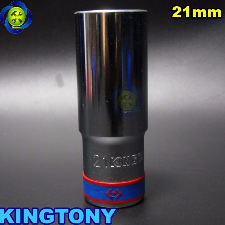 Tuýp 21mm 1/2 Kingtony 423521M loại dài 6 cạnh màu trắng