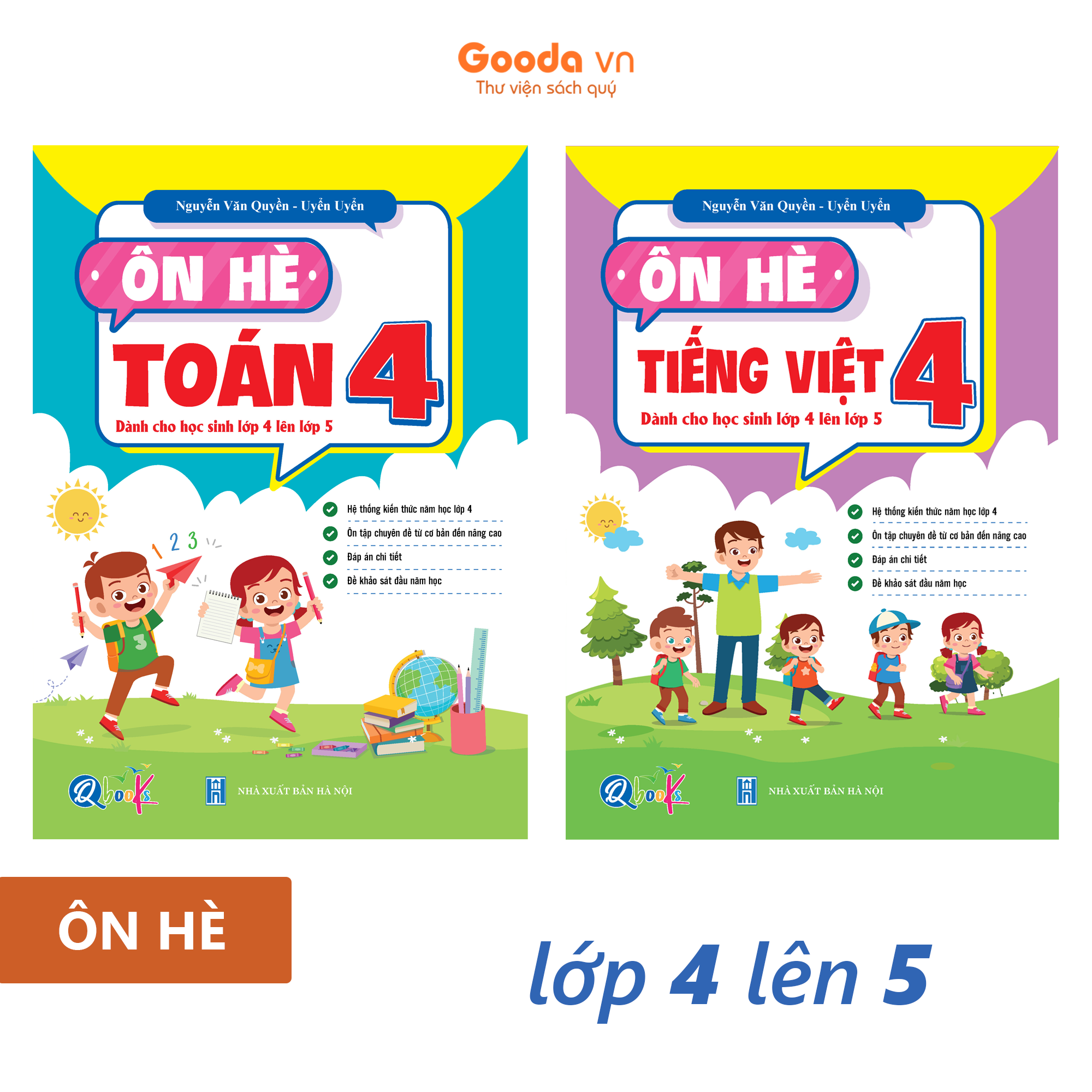 Ôn Hè Toán Và Tiếng Việt 4 - Dành Cho Học Sinh Lớp 4 Lên Lớp 5 (Tự Chọn Sách)