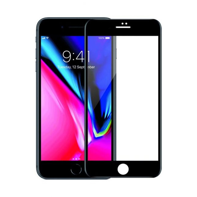 MIẾNG DÁN CƯỜNG LỰC IPHONE 8 PLUS 3D - CHÍNH HÃNG- MÀU ĐEN -BJ12