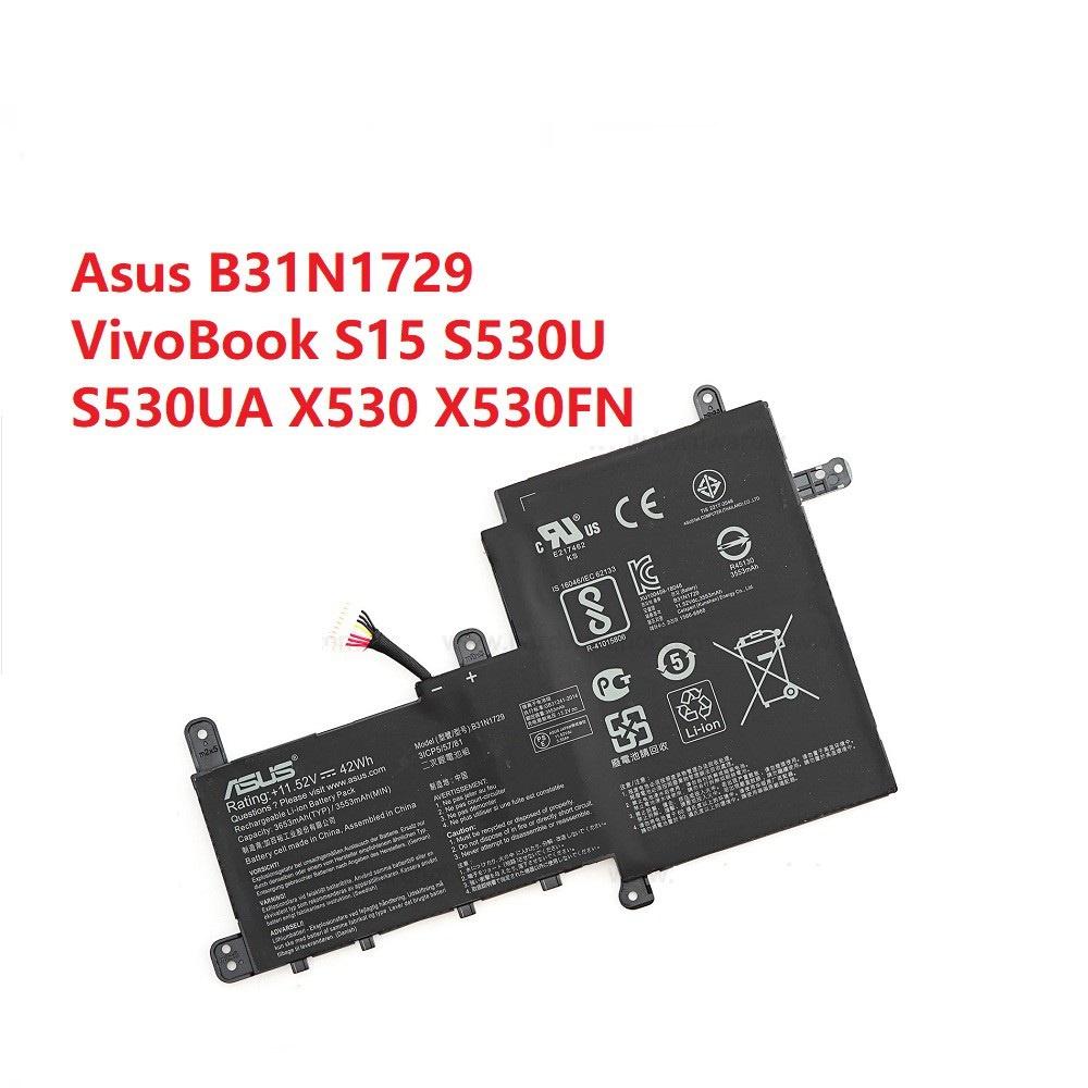 PIN MÁY TÍNH DÀNH CHO ASUS VivoBook S15 S530U S530UA S530UN X530FN 42WH (B31N1729)