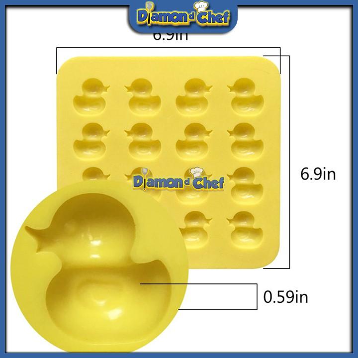 Khuôn Silicon Socola/Thạch/Kẹo Hình 16 Con Vịt