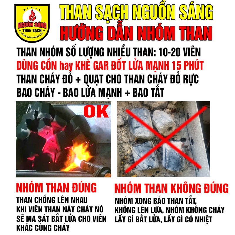 Thùng 10Kg - Than Gáo Dừa giá rẻ - Không khói