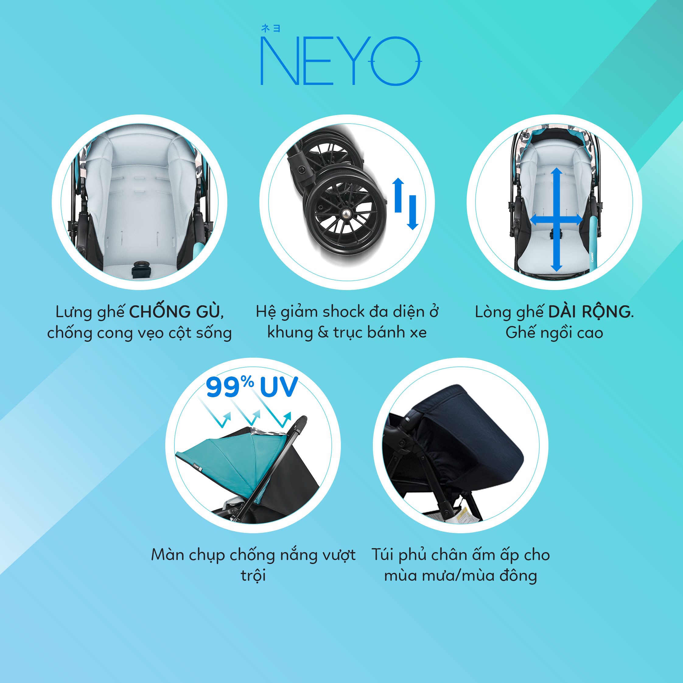 Xe đẩy Combi NEYO