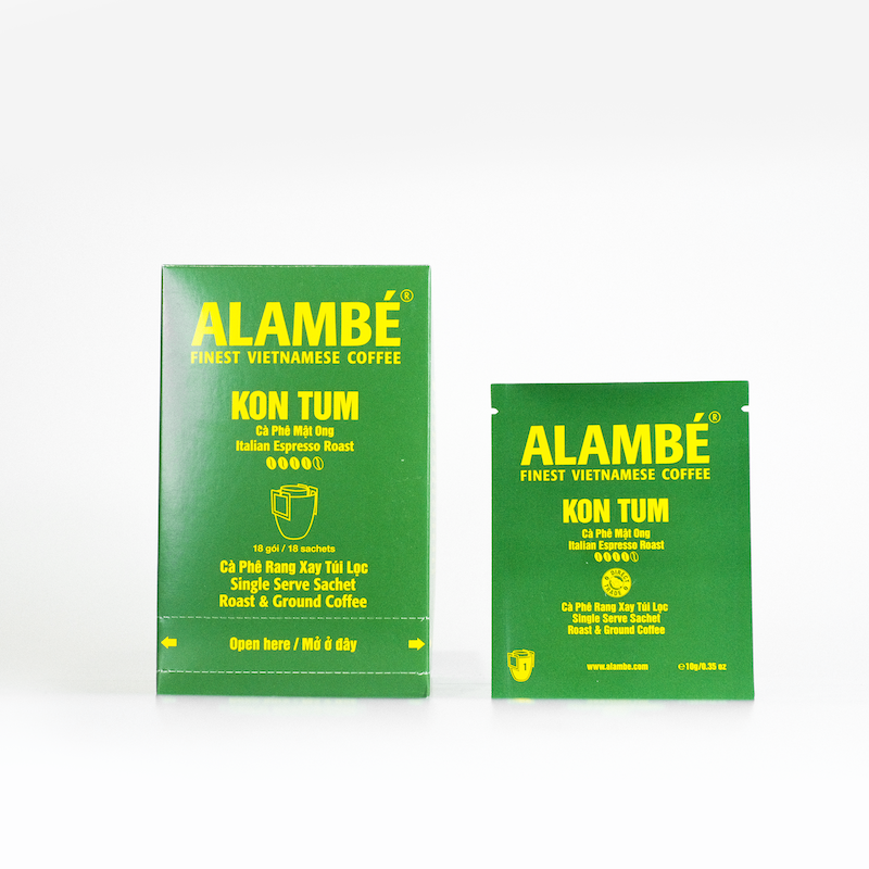 CÀ PHÊ TÚI LỌC ALAMBÉ - KON TUM (18 gói x 10g)