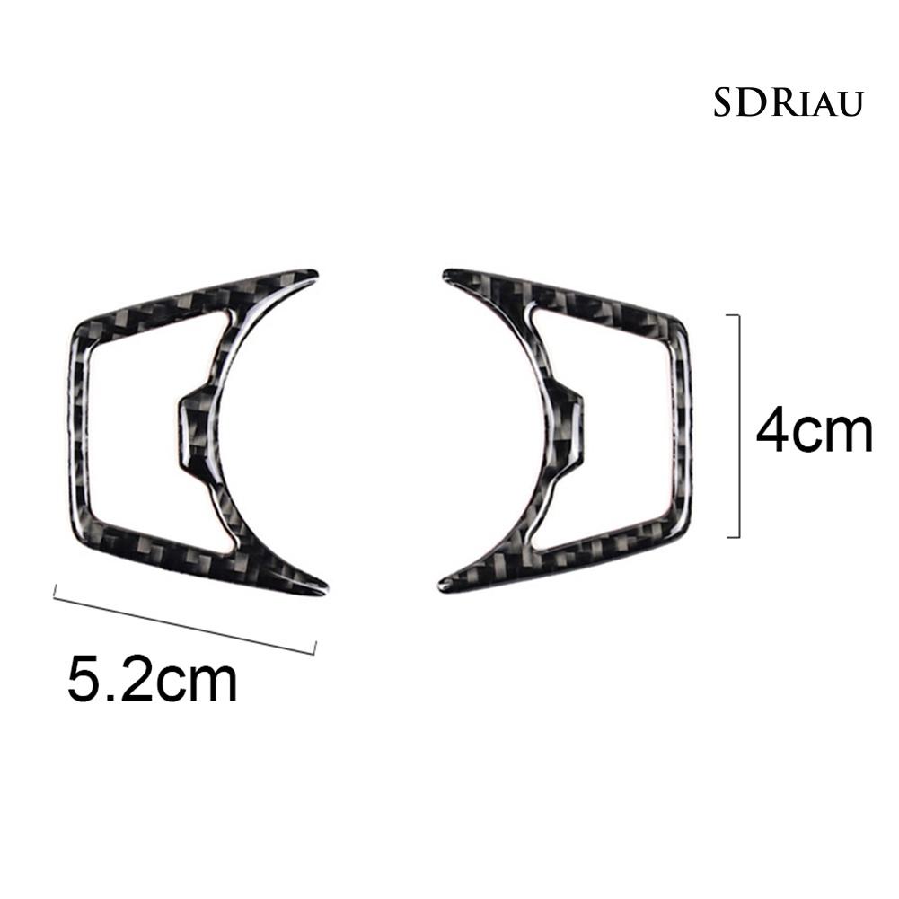 1 Cặp Sticker Sợi Carbon Dán Đèn Pha Xe Hơi Ford Mustang 2015-2019