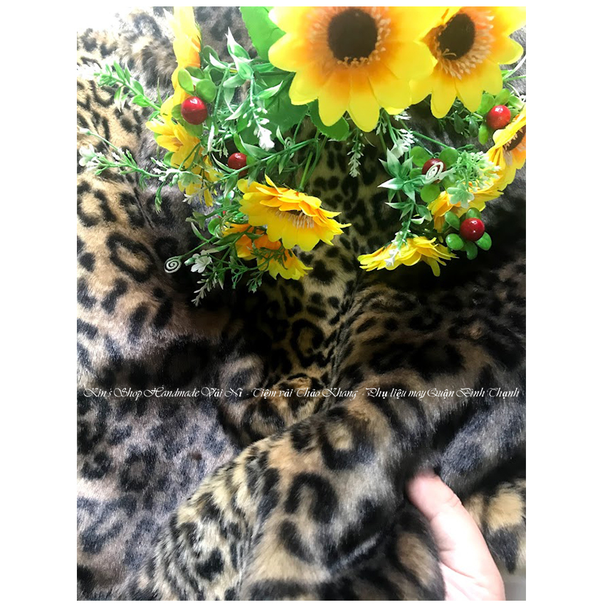 |HỌA TIẾT BEO| Vải Thảm Lông Dài- Vải Lông họa tiết Beo| Ngựa Vằn Đẹp Độc Lạ Lông Mềm Mướt Mê Li Nhiều Ứng Dụng- Kin Shop Handmade