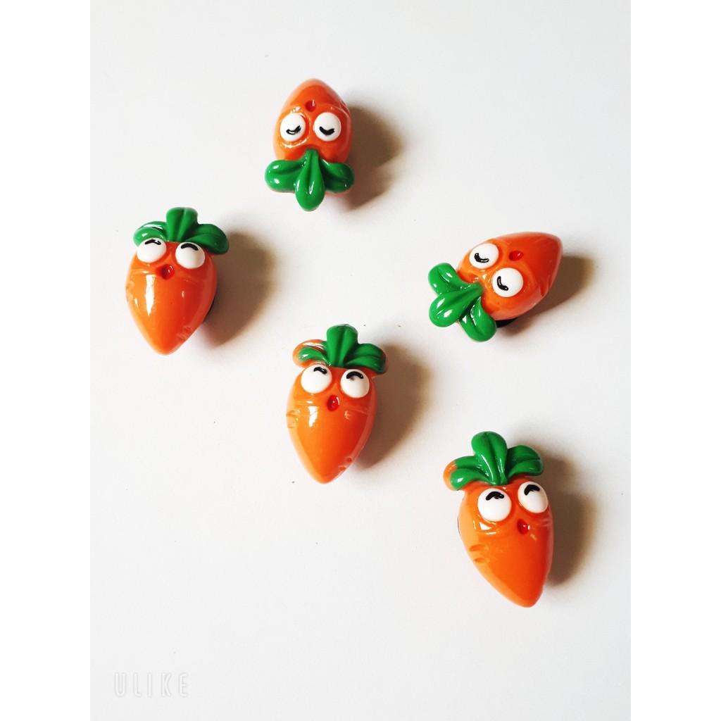 Sticker Cà rốt LOẠI ĐÁ 3D