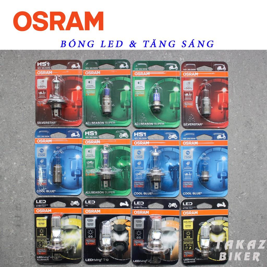Bóng đèn HALOGEN OSRAM SCR - Vespa Zip - Tăng sáng +50% màu nhập khẩu