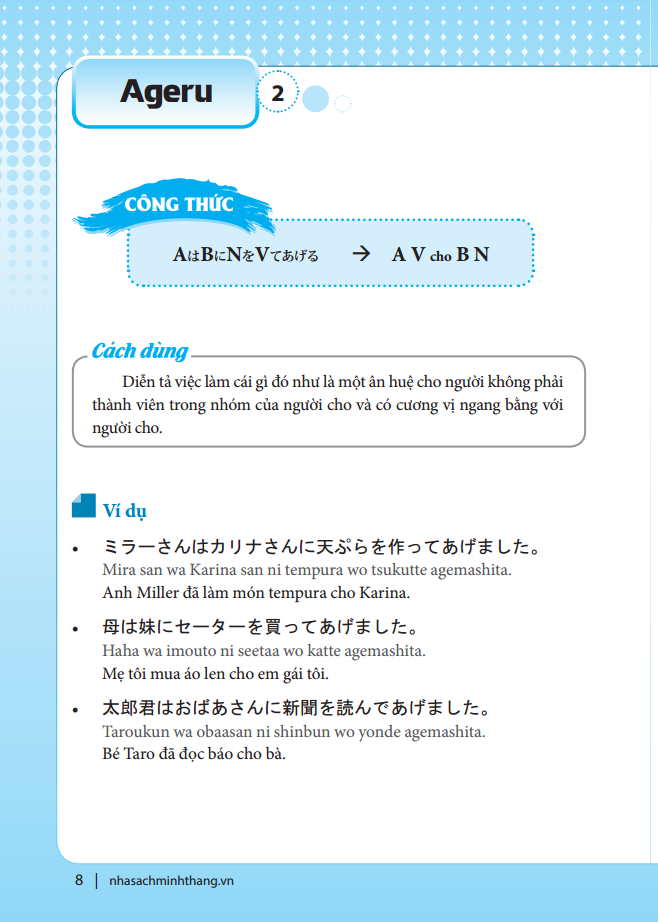 Từ Điển Ngữ Pháp Tiếng Nhật (Tái Bản 2022) - ảnh 14