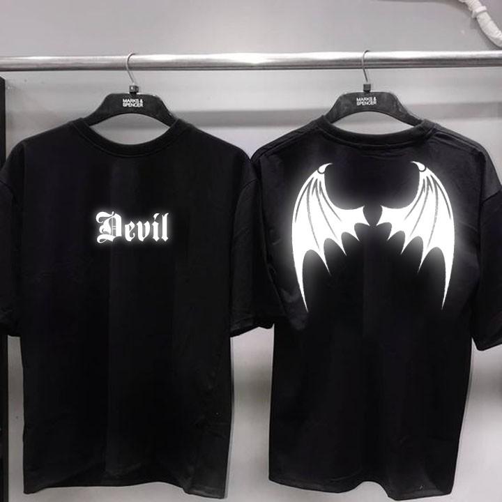 ÁO THUN TAY LỠ PHẢN QUANG DEVIL NAM NỮ