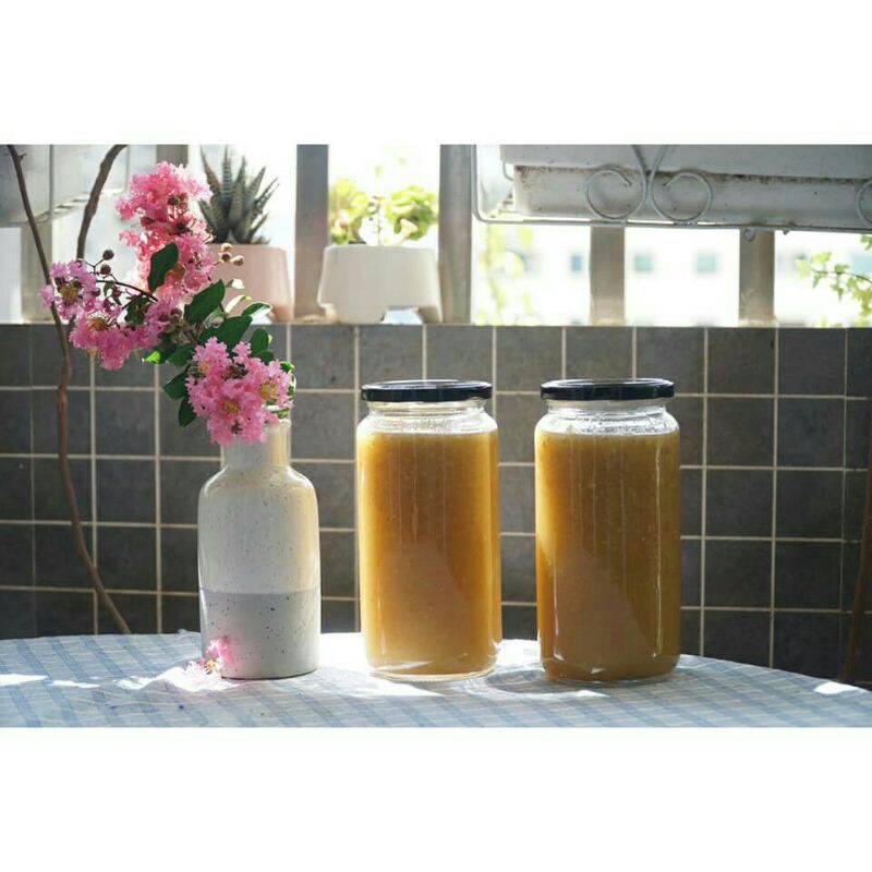 Hũ Thủy Tinh 1000ml Nắp Thiếc - Hũ Đựng Gia Vị, Hạt Khô, Muối Dưa, Ngâm Trái Cây, Đựng Mật Ong