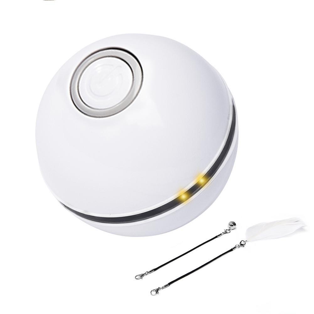 Đồ chơi cho mèo, Bóng mèo tương tác có đèn LED và Đồ chơi Catnip cho mèo trong nhà, Xoay tự động và Nâng cấp USB 2022