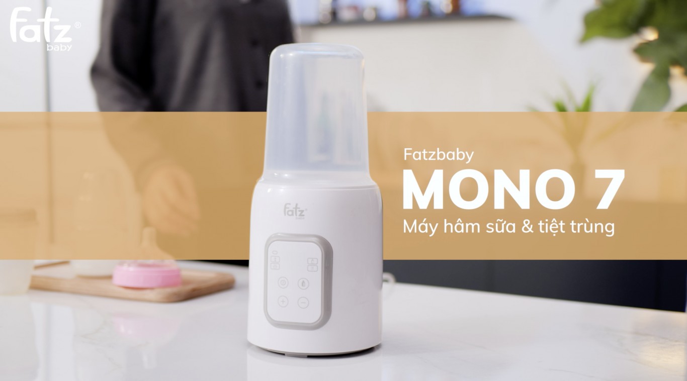 Máy hâm sữa &amp; tiệt trùng điên tử - Mono 7 - Fatzbaby FB3010TN