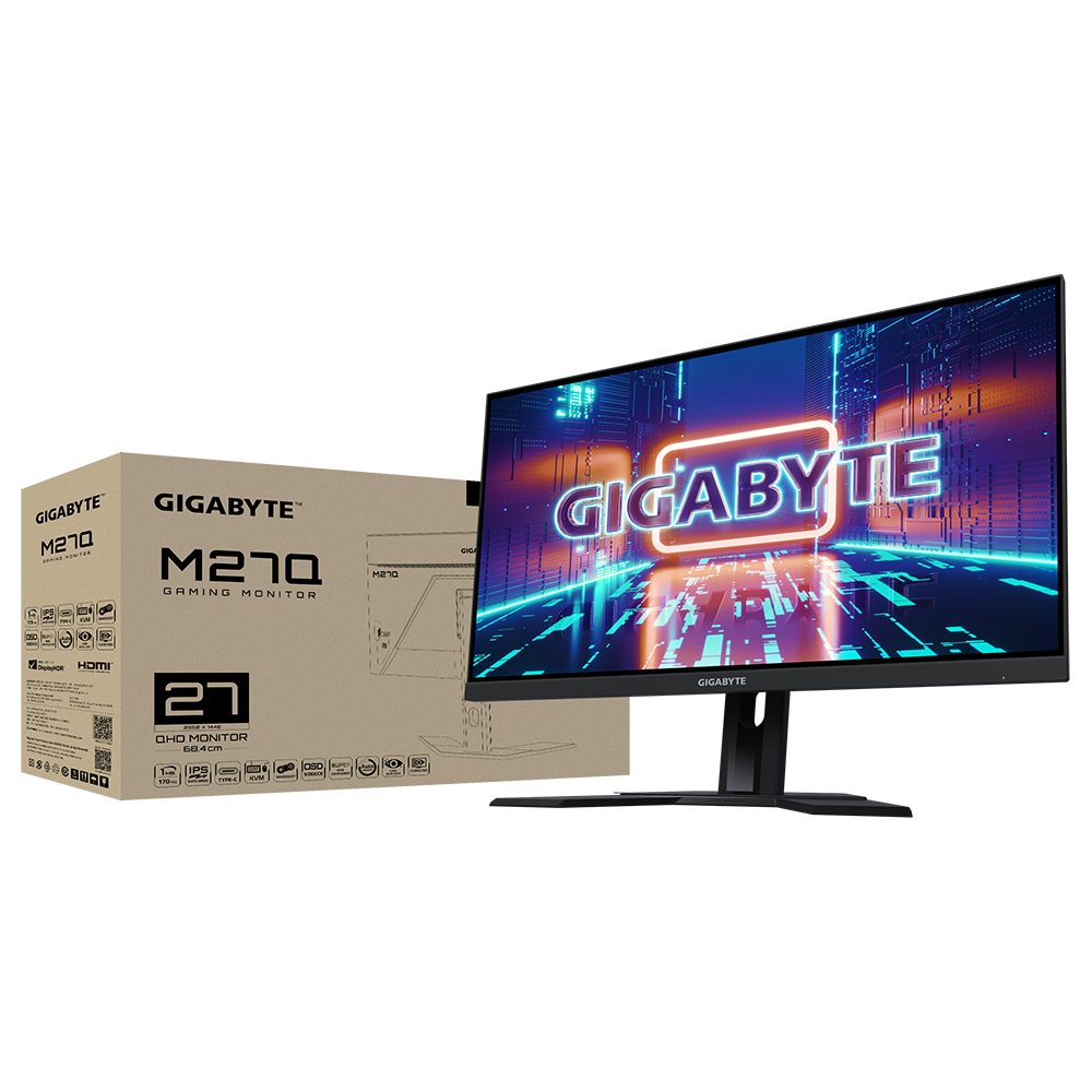 Màn Hình Gaming Gigabyte M27Q (27″/QHD/IPS/170Hz/0.5ms) - Hàng Chính Hãng