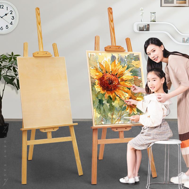 Ưu đãi đặc biệt bảng vẽ bằng gỗ giá vẽ bộ bảng vẽ 4K phác thảo phác thảo có thể gập lại khung tranh sơn dầu đứng nghệ thuật sinh viên đặc biệt