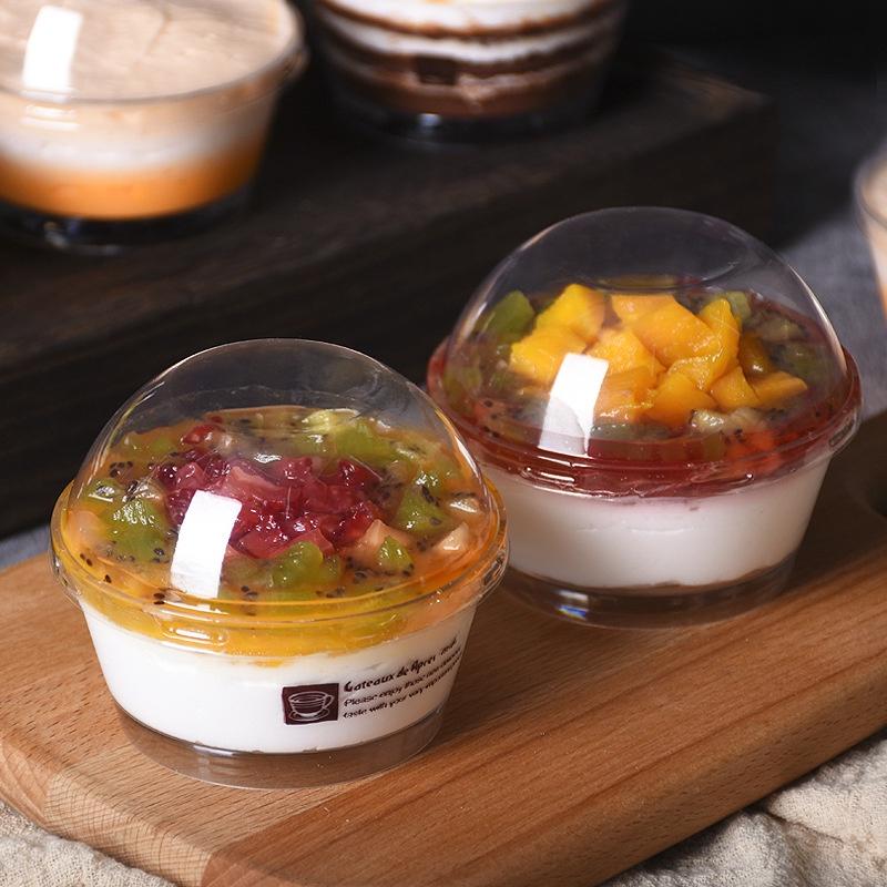 Ly Bánh Tiramisu Mousse SET 10 Cốc Panna Cotta Sữa Chua Bằng Mica Trong Không Chữ