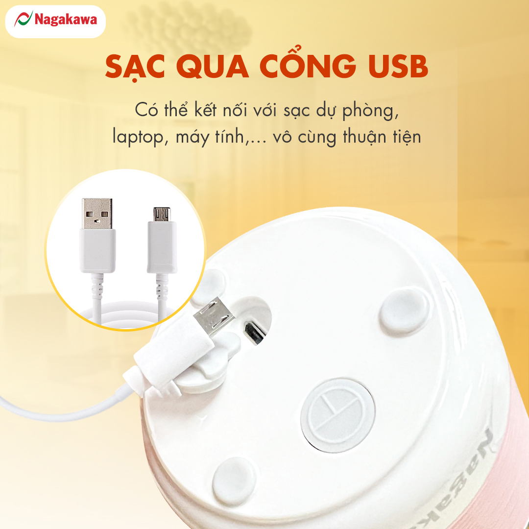 Máy xay sinh tố cầm tay Nagakawa NAG0826 - Hàng chính hãng