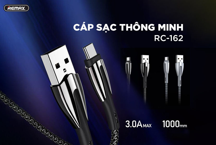 Cáp Sạc Nhanh REMAX RC-162, Công Suất Sạc 25W - Hàng Chính Hãng