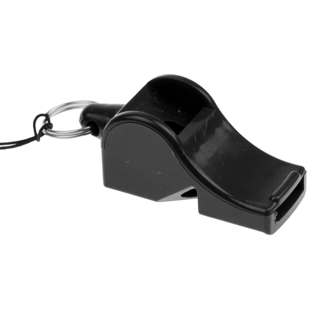 Durable Plastic Emergency Survival Whistle with Lanyard for Marine Boat Kayaking Safety Outdoor Sports Camping Hiking