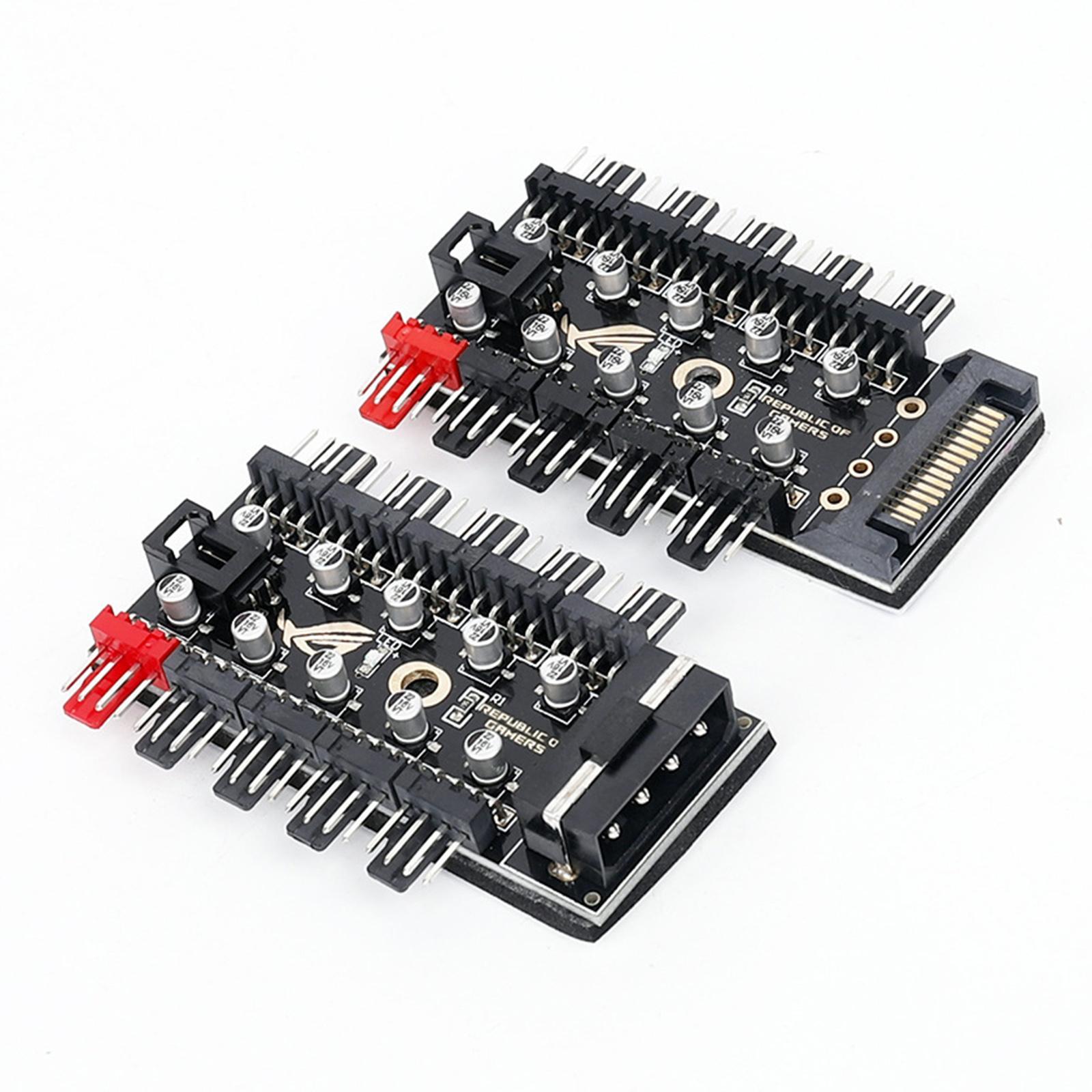 1 to 10 pin PWM Cooler Extension Socket 12V 4D interface