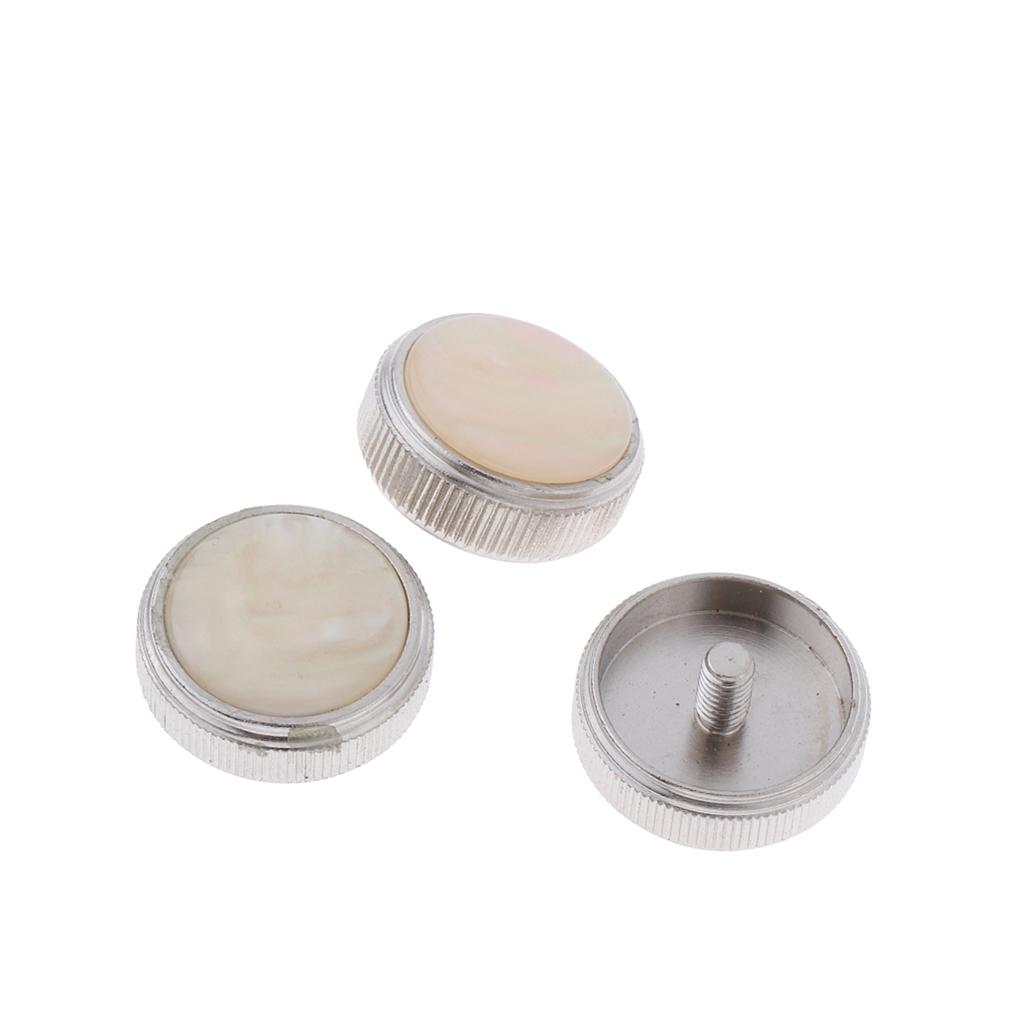 Sunnimix 3 Miếng Hợp Kim Euphonium Van Ngón Tay Cài Nút Đồng Gió Có Công