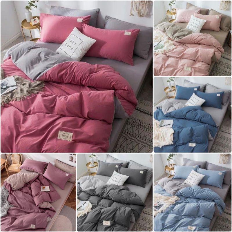Bộ chăn ga gối Cotton Tici cao cấp GenZ Bedding, chăn ga Hàn Quốc, miễn phí bo chun rap ga giường theo yêu cầu
