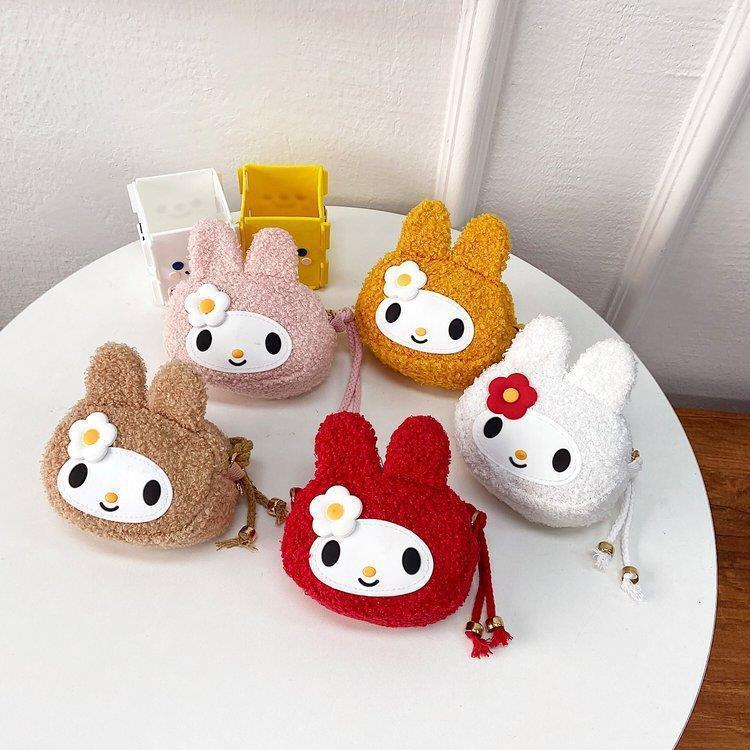 Túi Đeo Chéo Thời Trang Cho Bé Gái 8*12*5cm Mẫu Thỏ Hoa Cúc