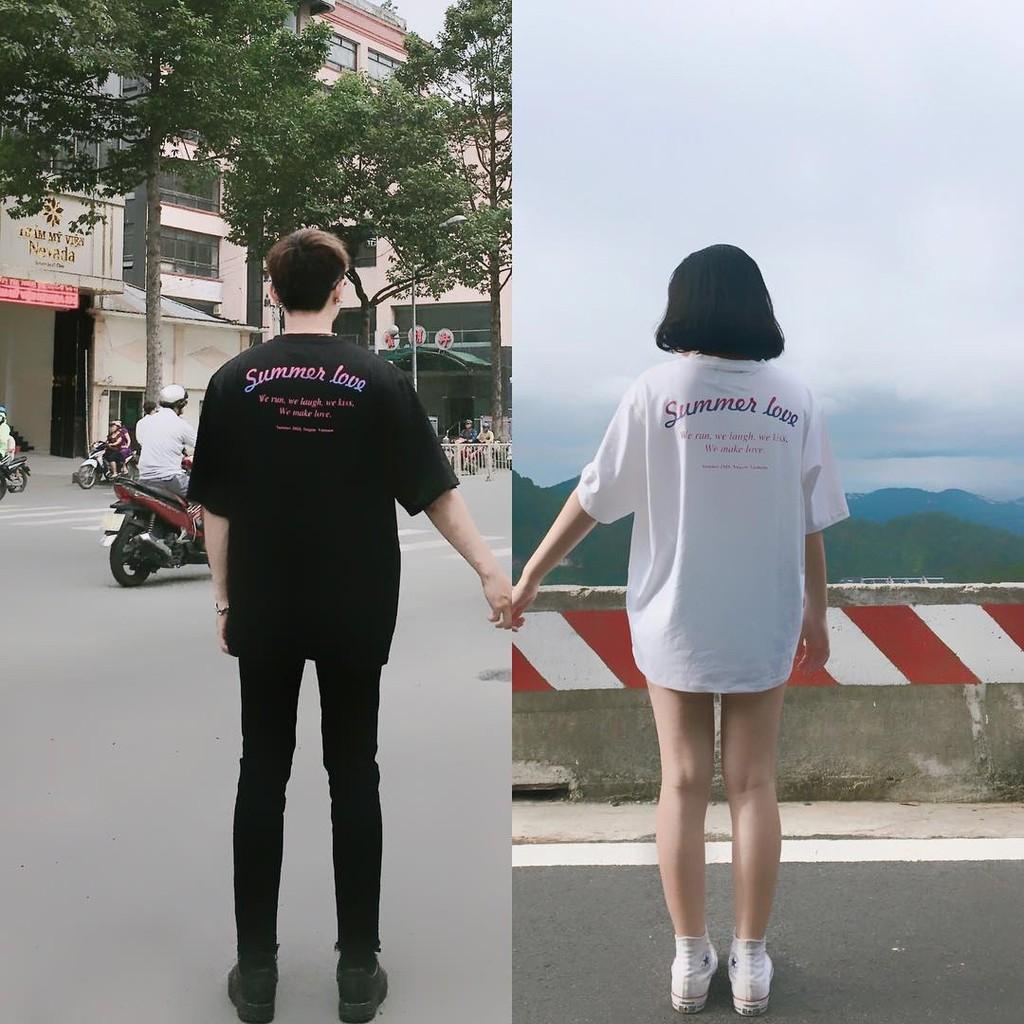 Áo Thun Unisex Chuyển Màu Chữ Kiểu HOT TREND