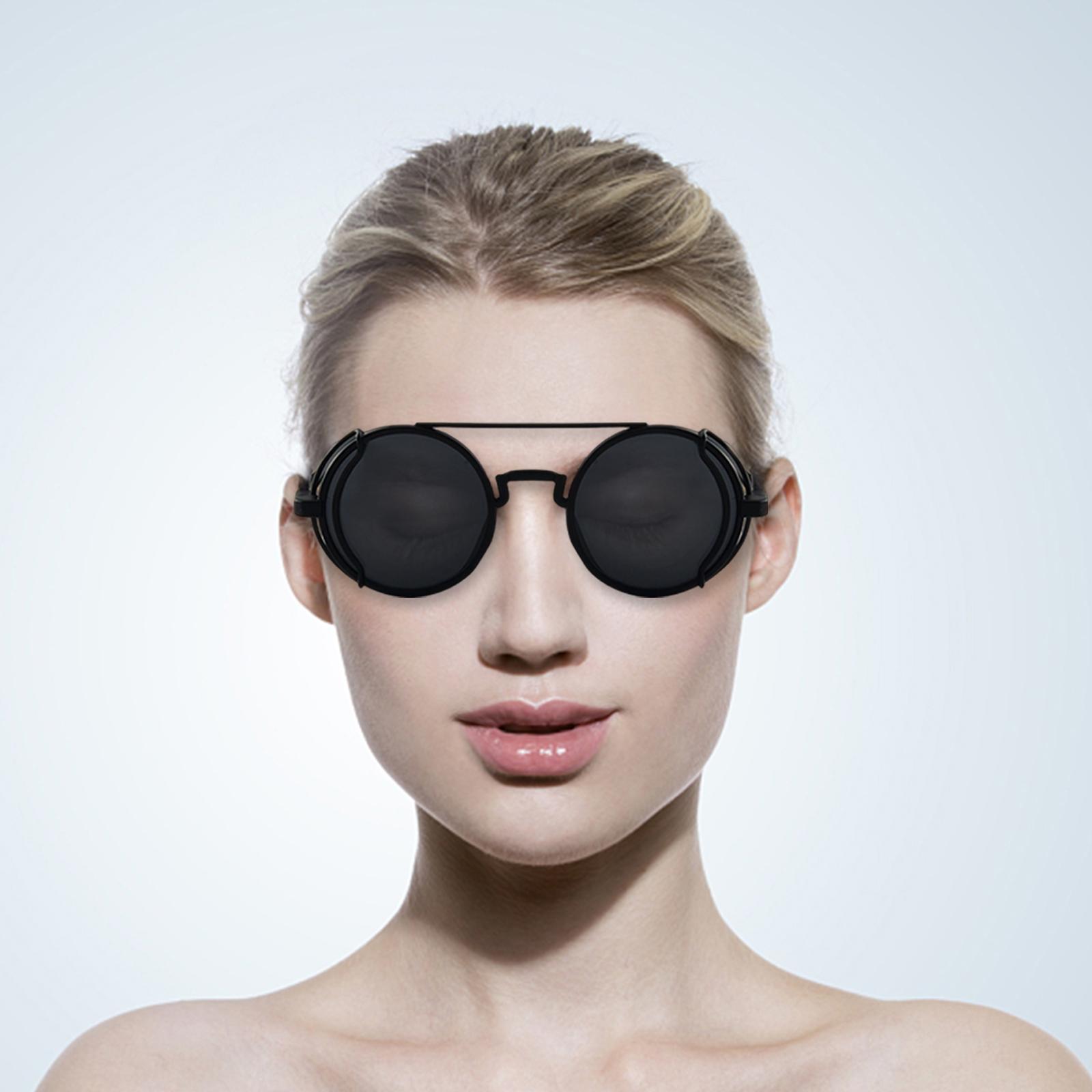 Retro Round Sunglasses Vintage Glasses for Driving Outdoor Sports Women Men Cosplay