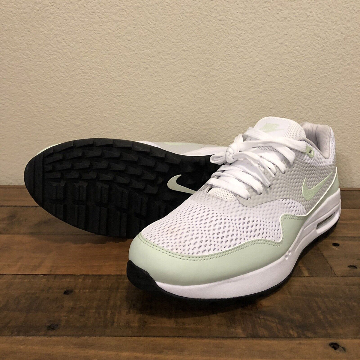 Giày đánh golf nam NIKE AIR MAX 1 G - WHITE/JADE AURA-NEUTRAL GREY-BLACK - 8.5 US