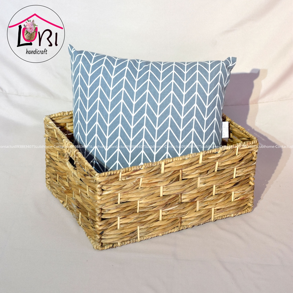 Sọt đựng đồ lục bình hình chữ nhật - bộ 3