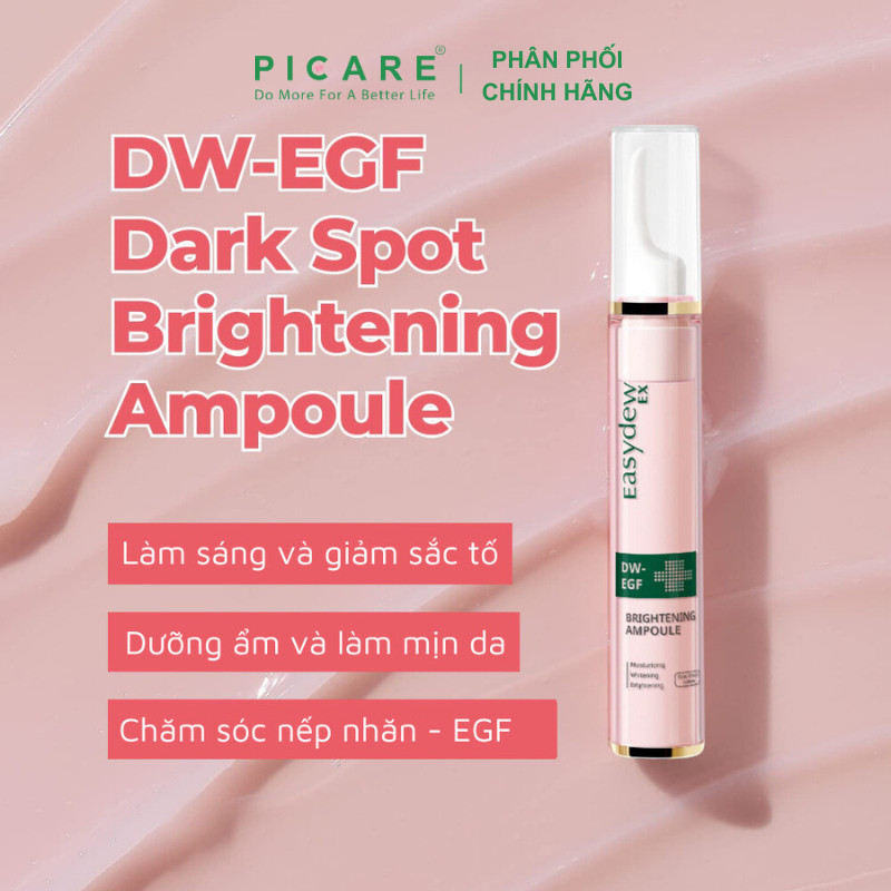 Tinh chất giúp dưỡng sáng da cấp ẩm hỗ trợ dấu hiệu lão hóa ban đêm Easydew Ex DW-EGF Brightening Ampoule 15ml