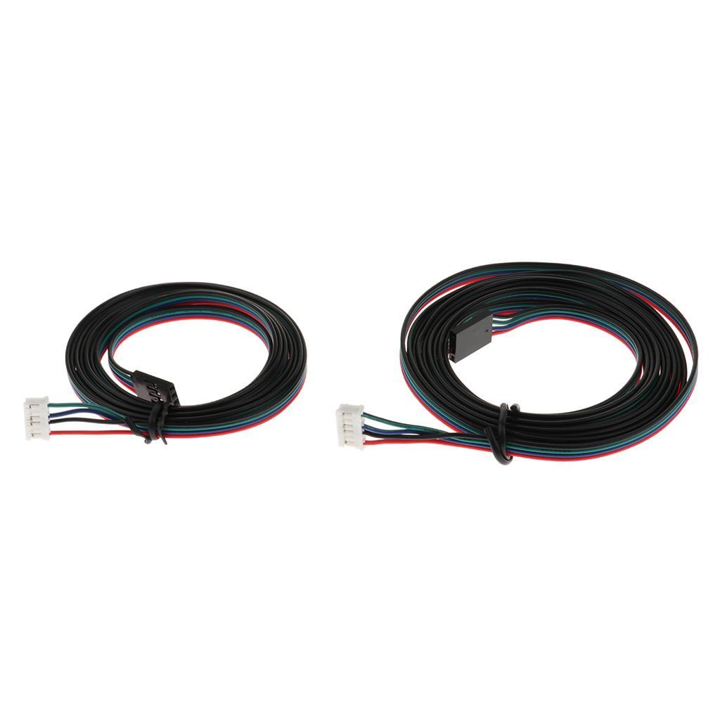 Stepper Motor Cable Lead Wires Connectors 1.5M .54 4pin To 6pin For 3D