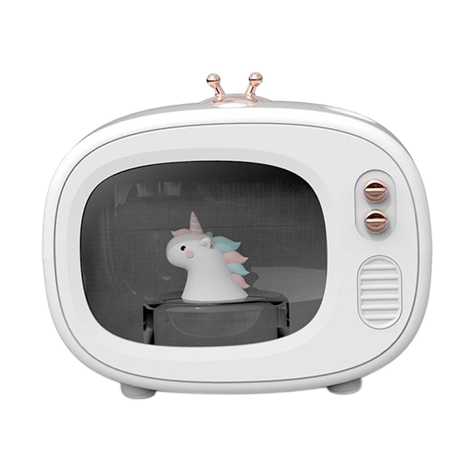 Portable USB LED Mini Car Home Humidifier Diffuser  White