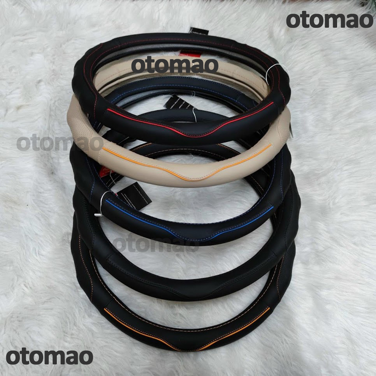 Bọc vô lăng da cao cấp, chất lượng, xịn xò, cho mọi xe, vô lăng da siêu mềm mượt, oto mao