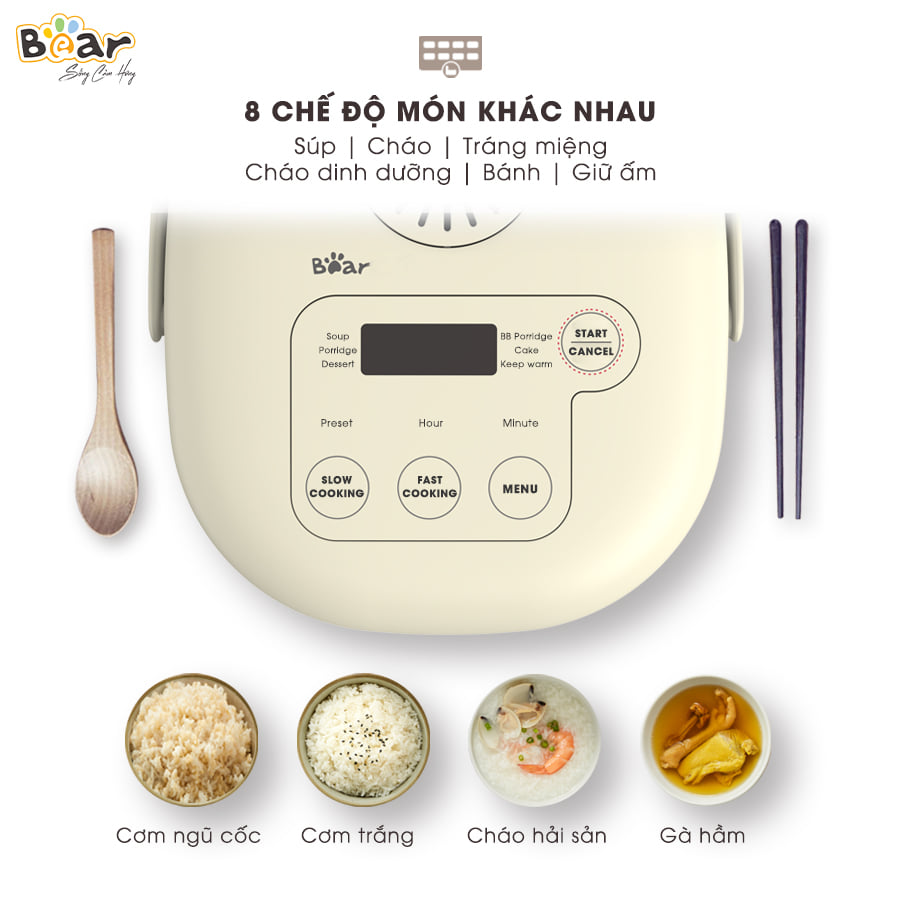 Nồi cơm điện thông minh Bear SUBE015 DFB-B20A1- Hàng chính hãng