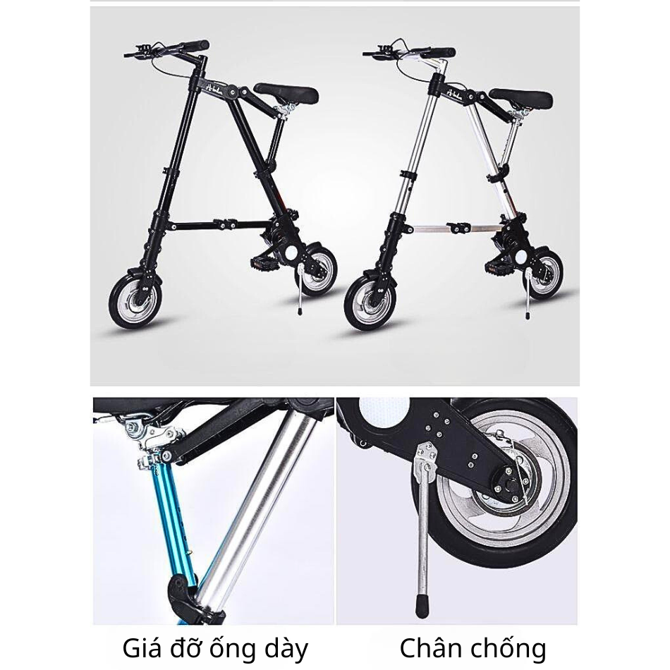 Xe Đạp Gấp A-Bike Dáng Thể Thao Thời Thượng, Xe Đạp Gấp Gọn Người Lớn Leo Núi Dạo Phố Dã Ngoại, Xe Đạp Xếp Gọn Bỏ Cốp Xe